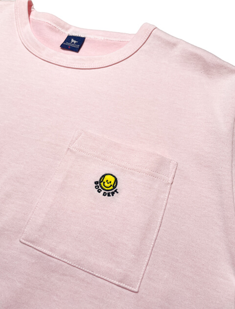 プレーティング天竺　スマイルドッグTシャツ  ブランドのドッグデプト/DOG DEPT