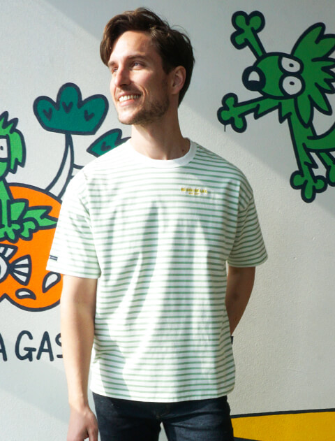 《期間限定アウトレット》【UNISEX】ボーダービッグTシャツ