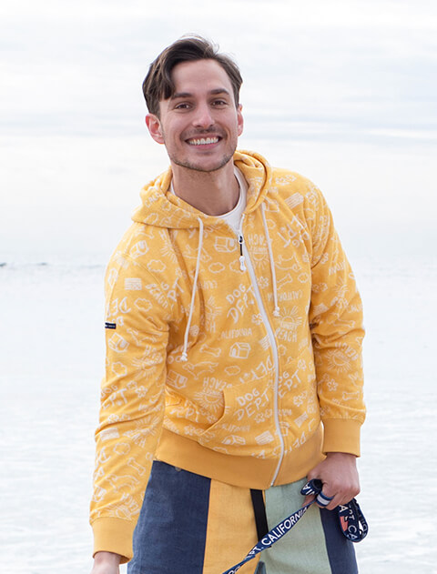 《期間限定アウトレット》【UNISEX】パイルジャガードジップパーカー