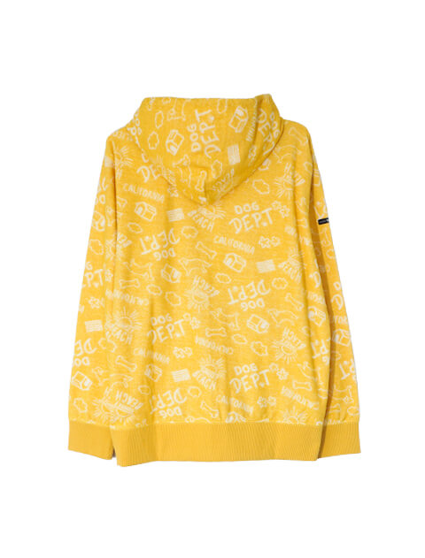 パイルジャガードジップパーカー   ブランドのドッグデプト/DOG DEPT