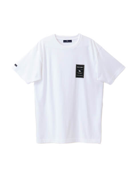 【Loungedress】バックロゴシャツブルゾン　オフホワイト 期間限定アウトレット》【UNISEX】ボックスロゴ T