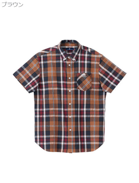 チェックB/D半袖シャツ  ブランドのドッグデプト/DOG DEPT