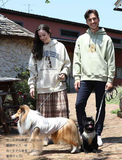 UNISEX】犬種プルパーカー
