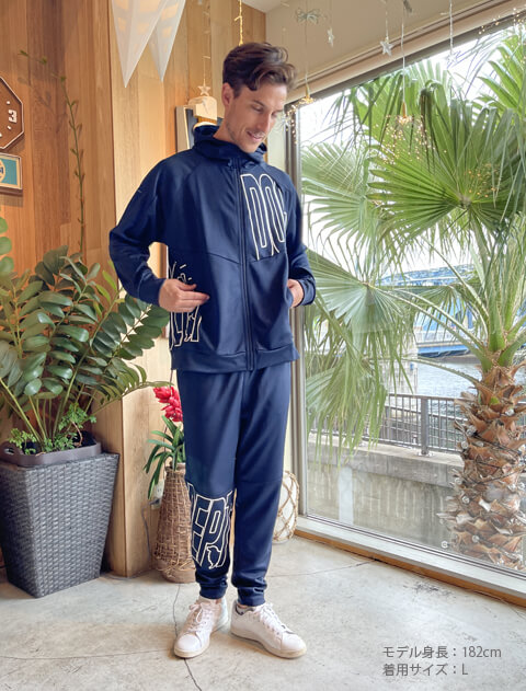 期間限定アウトレット》【UNISEX】切り替えジャージジップパーカー