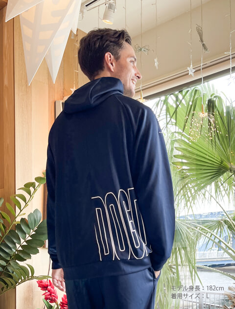 切り替えジャージジップパーカー  ブランドのドッグデプト/DOG DEPT