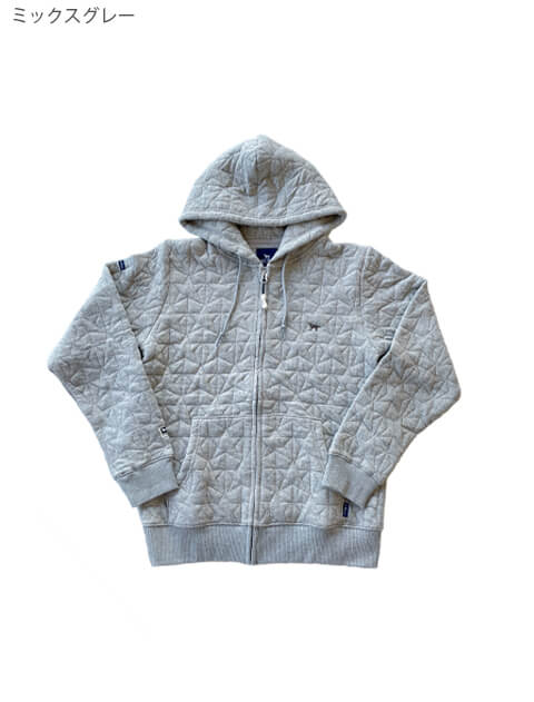 期間限定アウトレット》【UNISEX】スターキルトジップパーカー