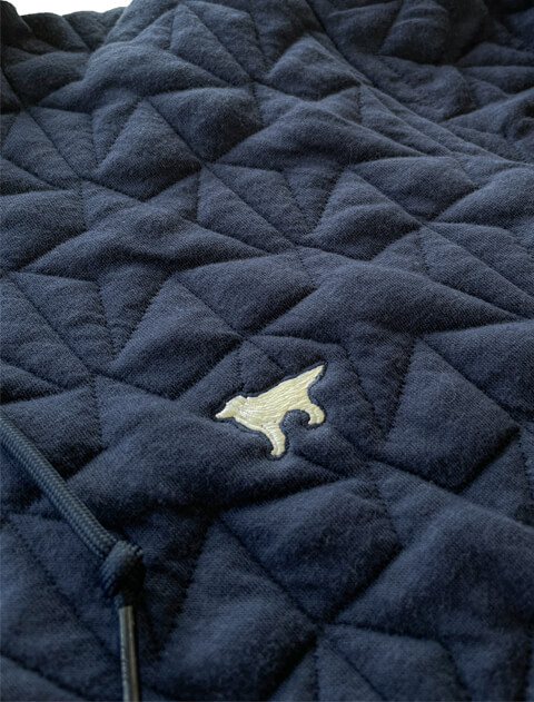 スターキルトジップパーカー  ブランドのドッグデプト/DOG DEPT