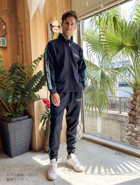 ラインロゴパンツ ブランドのドッグデプト/DOG DEPT