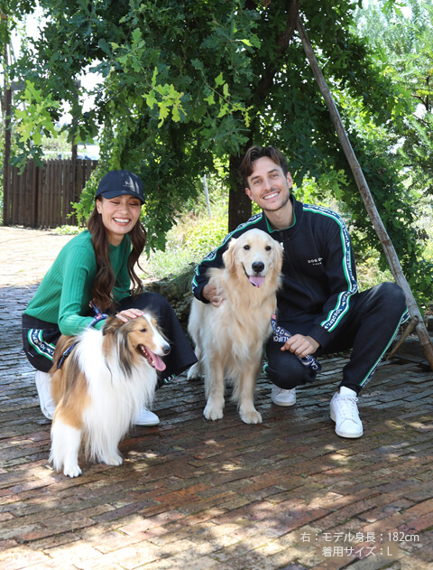 ラインロゴパンツ ブランドのドッグデプト/DOG DEPT