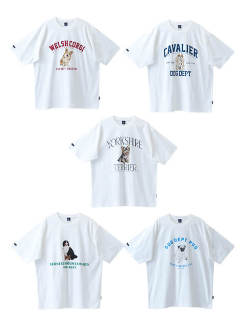 UNISEX】犬種Tシャツ