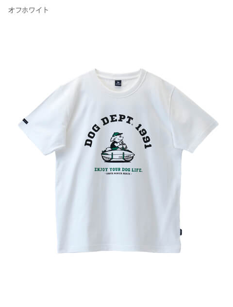 ビーチドッグTシャツ   ブランドのドッグデプト/DOG DEPT