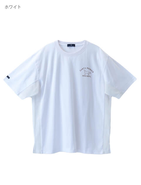 メッシュ使いTシャツ ブランドのドッグデプト/DOG DEPT