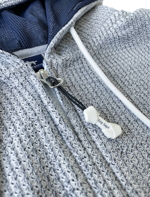 DOG DEPT ドッグデプト ヴィンテージカレッジジップパーカー UNISEX】ガイドドッグ×DOG DEPTコラボ ジップパーカー