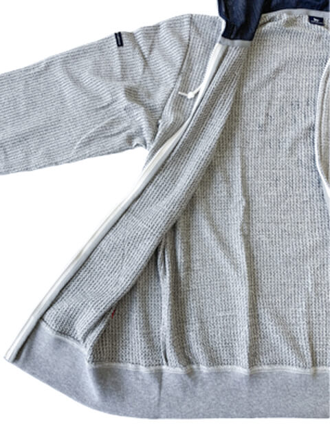 透かしワッフルジップパーカー   ブランドのドッグデプト/DOG DEPT