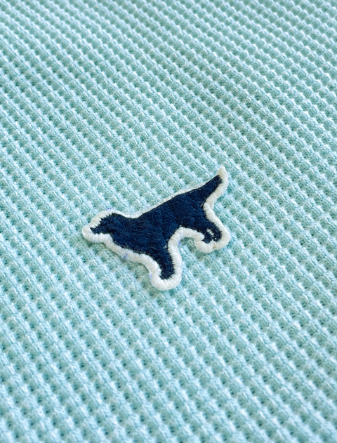 撚り配色ワッフルロンT   ブランドのドッグデプト/DOG DEPT