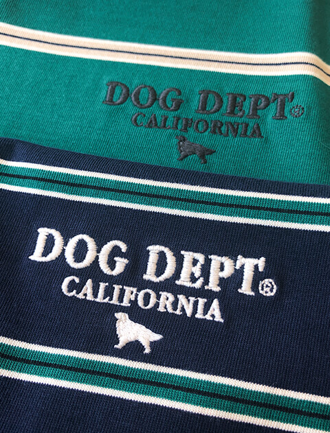 ボーダー長袖ポロシャツ   ブランドのドッグデプト/DOG DEPT