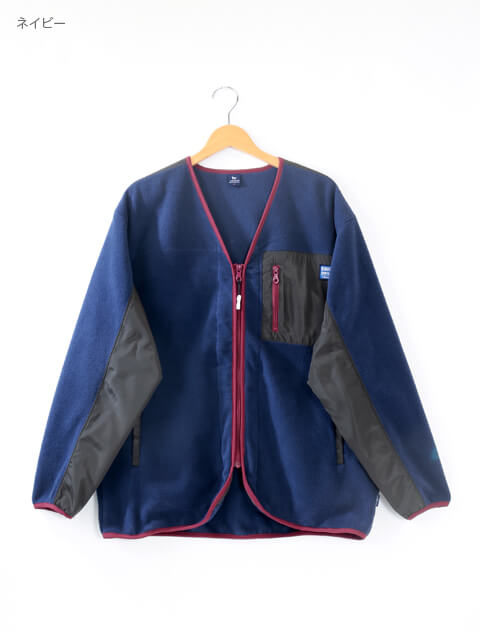 ソフトタッチフリースノーカラーフルジップ   ブランドのドッグデプト/DOG DEPT