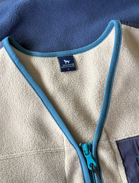 ソフトタッチフリースノーカラーフルジップ   ブランドのドッグデプト/DOG DEPT