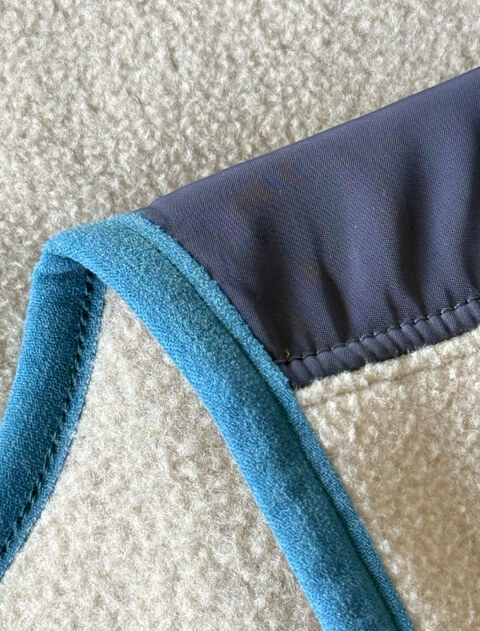 ソフトタッチフリースノーカラーフルジップ   ブランドのドッグデプト/DOG DEPT