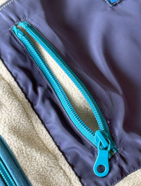 ソフトタッチフリースノーカラーフルジップ   ブランドのドッグデプト/DOG DEPT