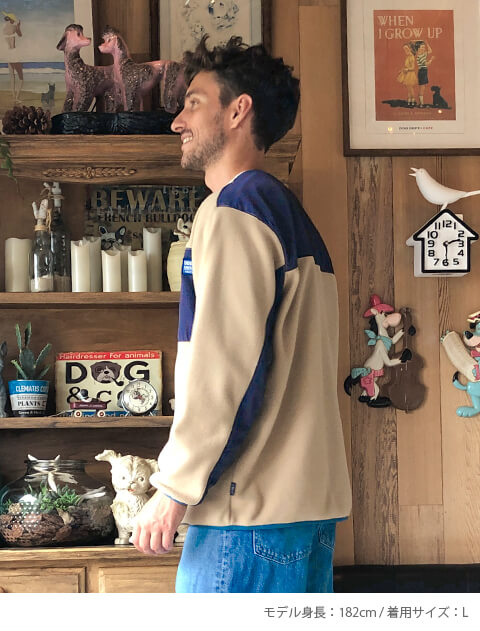 期間限定アウトレット》【UNISEX】ソフトタッチフリースノーカラー