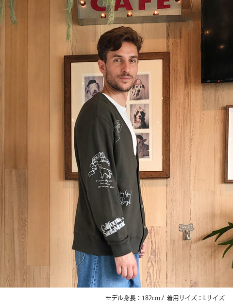 スウェットカーデ   ブランドのドッグデプト/DOG DEPT