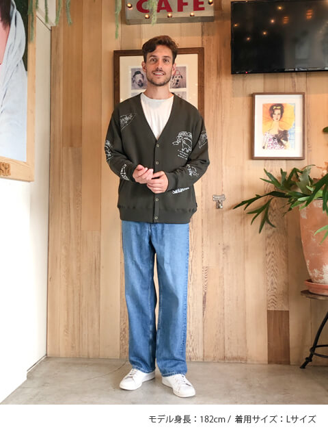 スウェットカーデ   ブランドのドッグデプト/DOG DEPT