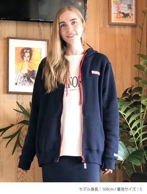 裏ボアジップパーカー   ブランドのドッグデプト/DOG DEPT