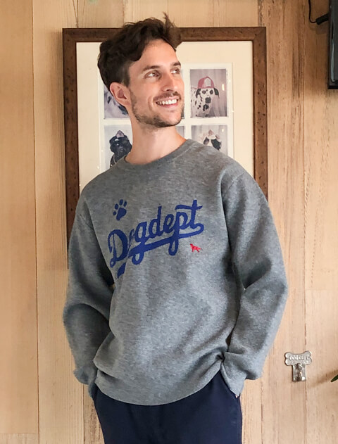 【UNISEX】スポーツロゴクルーニット