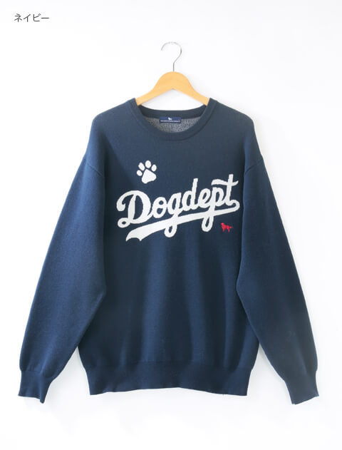 UNISEX】スポーツロゴクルーニット