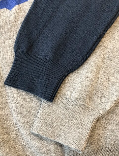 スポーツロゴクルーニット   ブランドのドッグデプト/DOG DEPT