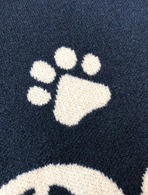 スポーツロゴクルーニット   ブランドのドッグデプト/DOG DEPT