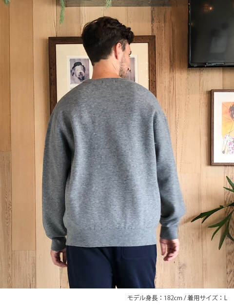 スポーツロゴクルーニット   ブランドのドッグデプト/DOG DEPT