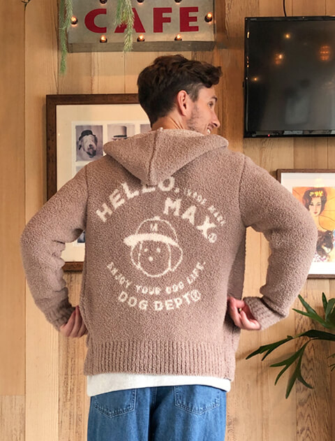 【UNISEX】デプタ＆マックスモコモコジップパーカー