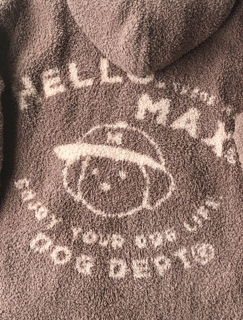 デプタ＆マックスモコモコジップパーカー  ブランドのドッグデプト/DOG DEPT