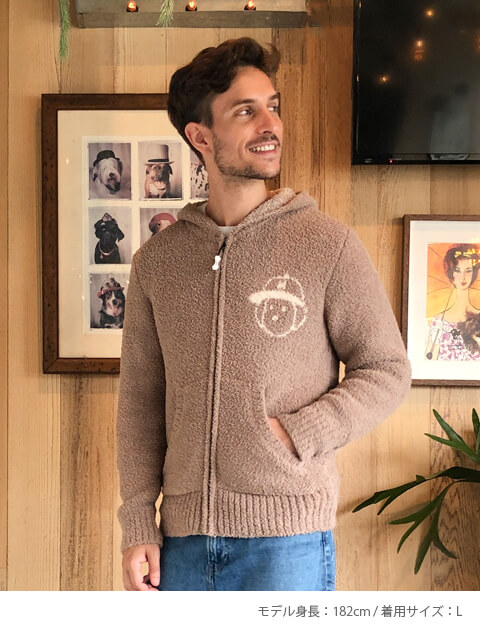 デプタ＆マックスモコモコジップパーカー  ブランドのドッグデプト/DOG DEPT