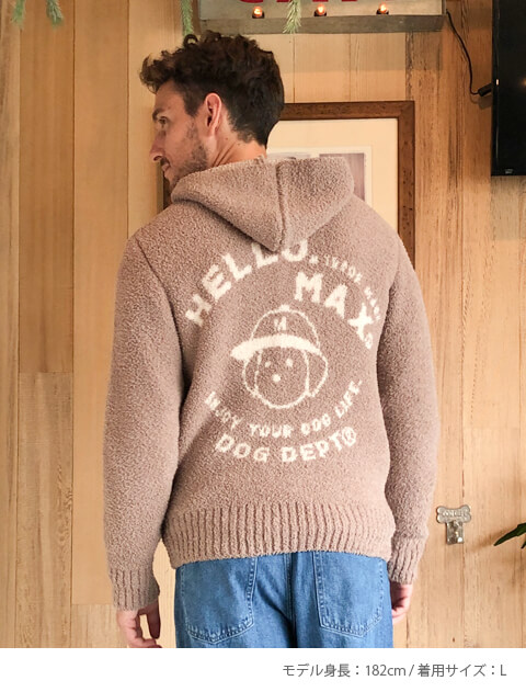 UNISEX】デプタ＆マックスモコモコジップパーカー