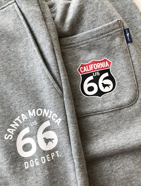 ROUTE66スウェットパンツ ブランドのドッグデプト/DOG DEPT