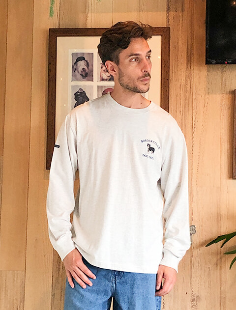 【UNISEX】リアルドッグカレッジ刺繍ロンT