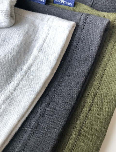 リアルドッグカレッジ刺繍ロンT   ブランドのドッグデプト/DOG DEPT