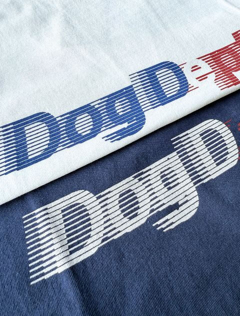 USAシャドーボーダーロゴベーシックTシャツ ブランドのドッグデプト/DOG DEPT