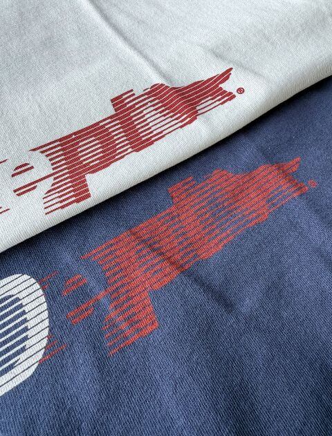 USAシャドーボーダーロゴベーシックTシャツ ブランドのドッグデプト/DOG DEPT