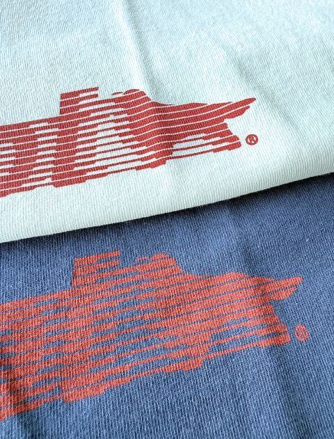 USAシャドーボーダーロゴベーシックTシャツ ブランドのドッグデプト/DOG DEPT