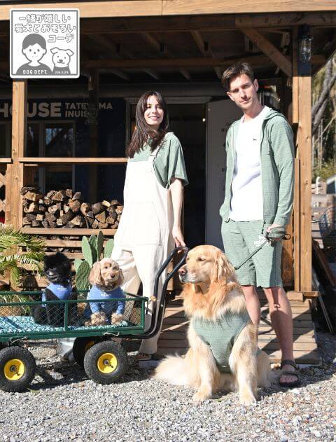 接触冷感ストレッチツイルジップパーカー  ブランドのドッグデプト/DOG DEPT