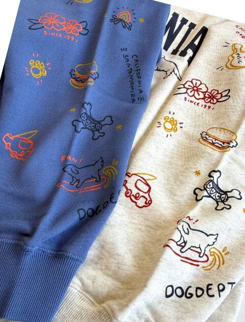 CALIFORNIAクルースウェット  ブランドのドッグデプト/DOG DEPT