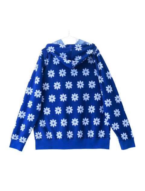 フラワーパイルジップパーカー  ブランドのドッグデプト/DOG DEPT