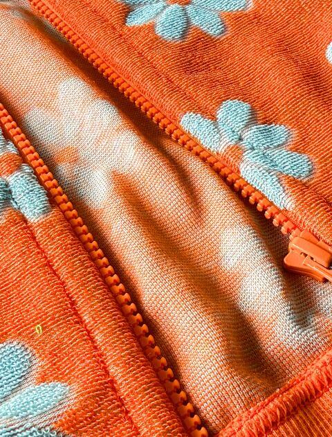 フラワーパイルジップパーカー  ブランドのドッグデプト/DOG DEPT