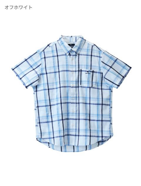 綿麻R/G　半袖シャツ   ブランドのドッグデプト/DOG DEPT