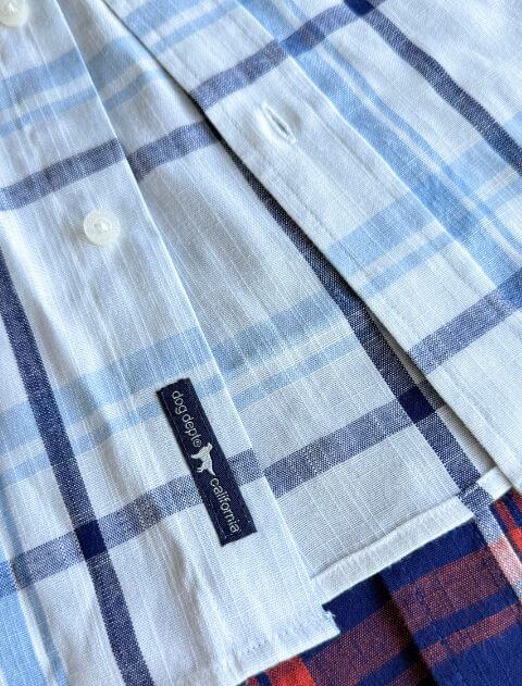 綿麻R/G　半袖シャツ   ブランドのドッグデプト/DOG DEPT