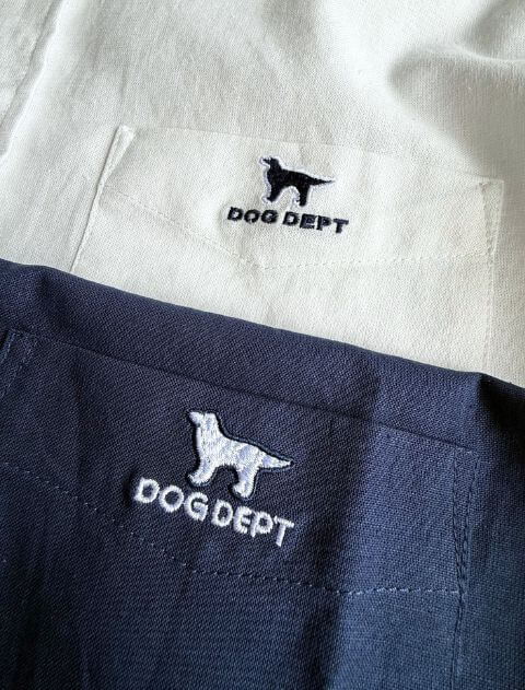 綿麻B/D　無地長袖シャツ   ブランドのドッグデプト/DOG DEPT